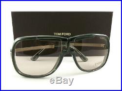Tom Ford Sunglasses TF800 93E Caine Green Gold FT0800/S Authentic New