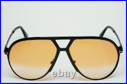 Tom Ford Sunglasses Xavier Black Yellow Gradient Large Pilot FT1060 TF 1060 01F