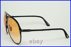 Tom Ford Sunglasses Xavier Black Yellow Gradient Large Pilot FT1060 TF 1060 01F