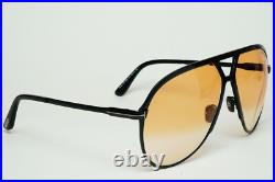 Tom Ford Sunglasses Xavier Black Yellow Gradient Large Pilot FT1060 TF 1060 01F