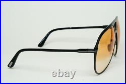 Tom Ford Sunglasses Xavier Black Yellow Gradient Large Pilot FT1060 TF 1060 01F