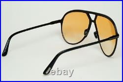 Tom Ford Sunglasses Xavier Black Yellow Gradient Large Pilot FT1060 TF 1060 01F