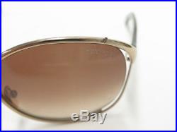 Tom Ford Sunglasses Yvette Gold and Tortoise Shell Cutout Side