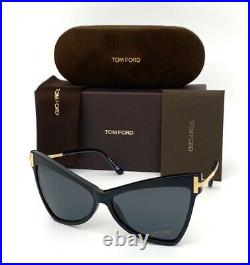 Tom Ford TALLULAH FT0767 01A Black / Smoke 61mm Sunglasses TF0767