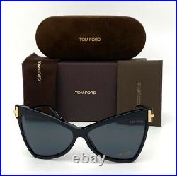 Tom Ford TALLULAH FT0767 01A Black / Smoke 61mm Sunglasses TF0767