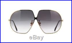 Tom Ford TARA FT 0785 Shiny Rose Gold/Grey Shaded (28B) Sunglasses