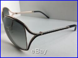 Tom Ford TF 179 01B Rickie Fancy Gray Oversized Women's Sunglasses T1