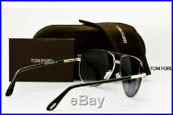 Tom Ford TF 285 COLE 01B Gold Black Grey Gradient Men Sunglasses ITALY Authentic
