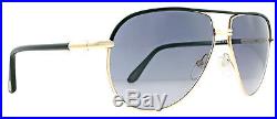 Tom Ford TF 285 Cole 01B Black/Gold Aviator Sunglasses