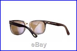 Tom Ford TF 290 50J Rock Square Dark Brown Gradient FT0290 Unisex Sunglasses