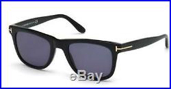 Tom Ford TF 336 FT0336 Leo shiny blk blue lenses 01V Sunglasses