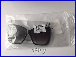 Tom Ford TF 390 IRINA 01B Black Gold FT0390 Grey Smoke Women Sunglasses ITALY