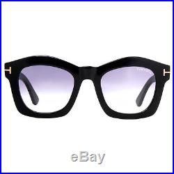 Tom Ford TF 431 Greta 01Z Black Gray Gradient Women's Geometric Sunglasses
