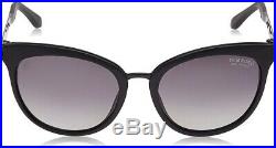 Tom Ford TF 461 02D Emma Matte Black Gold Grey Polarized Women Sunglasses 62mm