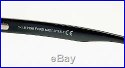 Tom Ford TF 5537-B eyeglasses 001 Black/Blue block lens size 52