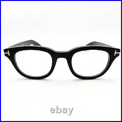 Tom Ford TF 5558 001 Black Rose Gold Eyeglasses Authentic Frames