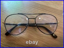 Tom Ford TF 5684-B Black Metal Round Aviator Sunglasses 55-15-140 Tom Ford TF 5684-B Black Metal Round Aviator Sunglasses 55-15-140