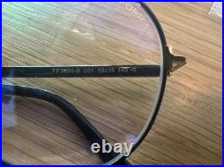 Tom Ford TF 5684-B Black Metal Round Aviator Sunglasses 55-15-140