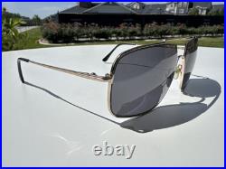 Tom Ford TF-585 Aiden-02 Sunglasses Gold 28A Authentic Grey Lenses #K57