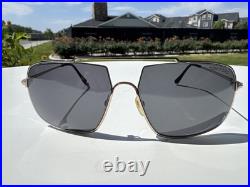 Tom Ford TF-585 Aiden-02 Sunglasses Gold 28A Authentic Grey Lenses #K57