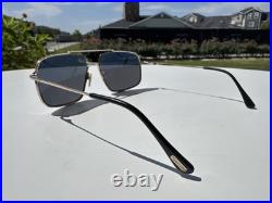 Tom Ford TF-585 Aiden-02 Sunglasses Gold 28A Authentic Grey Lenses #K57