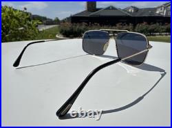 Tom Ford TF-585 Aiden-02 Sunglasses Gold 28A Authentic Grey Lenses #K57