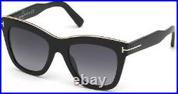 Tom Ford TF 685 FT0685 Julie shiny blk gradient smoke w 01C Sunglasses