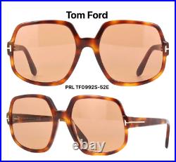 Tom Ford TF 992 52E Delphine-02 Sunglasses HavanaBrown FT 992 52E New