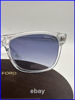 Tom Ford TF0698 26W Giuilo Sunglasses Authentic With Tom Ford Case Blue Lens