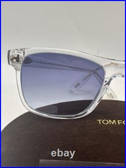 Tom Ford TF0698 26W Giuilo Sunglasses Authentic With Tom Ford Case Blue Lens