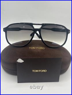 Tom Ford TF0753 01B Raoul Sunglasses Black Flawless Authentic With Case