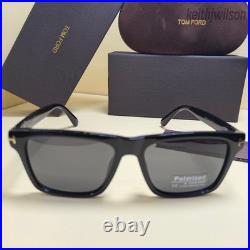 Tom Ford TF0775 Classic Black Square Frame Men's Sunglasses Size 55 22-141