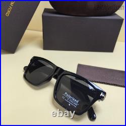 Tom Ford TF0775 Classic Black Square Frame Men's Sunglasses Size 55 22-141