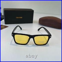 Tom Ford TF0775 Classic Men's Square Sunglasses with Yellow Lenses 52-22-141