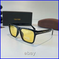 Tom Ford TF0775 Classic Men's Square Sunglasses with Yellow Lenses 52-22-141