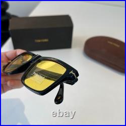 Tom Ford TF0775 Classic Men's Square Sunglasses with Yellow Lenses 52-22-141