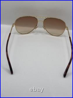 Tom Ford TF0823 30F Clark Sunglasses Shiny Deep Gold/Brown Gradient Pilot 59mm