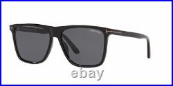 Tom Ford TF0832 -N 01A Fletcher Shiny Lenses Sunglasses Black/Smoke