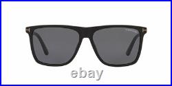 Tom Ford TF0832 -N 01A Fletcher Shiny Lenses Sunglasses Black/Smoke