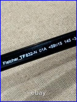 Tom Ford TF0832 -N 01A Fletcher Shiny Lenses Sunglasses Black/Smoke