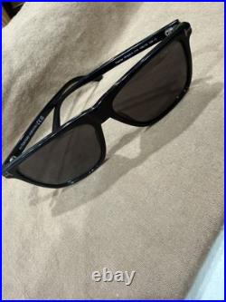 Tom Ford TF0832 -N 01A Fletcher Shiny Lenses Sunglasses Black/Smoke