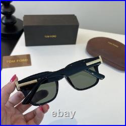 Tom Ford TF0906 Black Frames Unisex Square Sunglasses 145mm