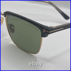 Tom Ford TF0997 01N Hudson Injected Shiny Black Green 55 mm Sunglasses