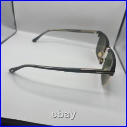 Tom Ford TF0997 01N Hudson Injected Shiny Black Green 55 mm Sunglasses