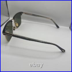 Tom Ford TF0997 01N Hudson Injected Shiny Black Green 55 mm Sunglasses