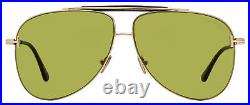 Tom Ford TF1018 Brady Pilot Sunglasses 28N Gold/Black 60mm FT1018