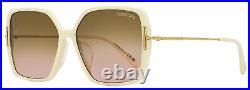 Tom Ford TF1039F Joanna Butterfly Sunglasses 25F Ivory 59mm FT1039