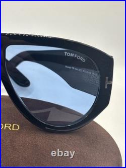 Tom Ford TF1044 01V Bronson Sunglasses Flawless Authentic Blue Lens