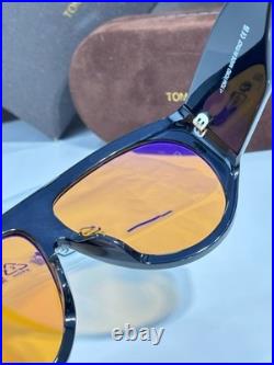 Tom Ford TF1044 Black Acetate Frame Sunglasses Aviator Shield Sunglasses 140
