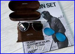 Tom Ford TF108 19V Silver Sunglasses as Worn by James Bond in Quantum of Solace